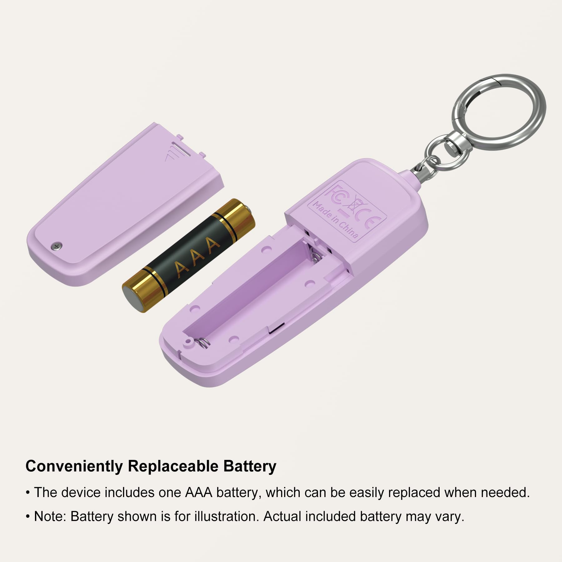 Llavero de alarma de seguridad personal, sirena fuerte con luz LED intermitente, dispositivo de seguridad de emergencia portátil, regalos para mujeres, niños, regalos para ancianos, correr por