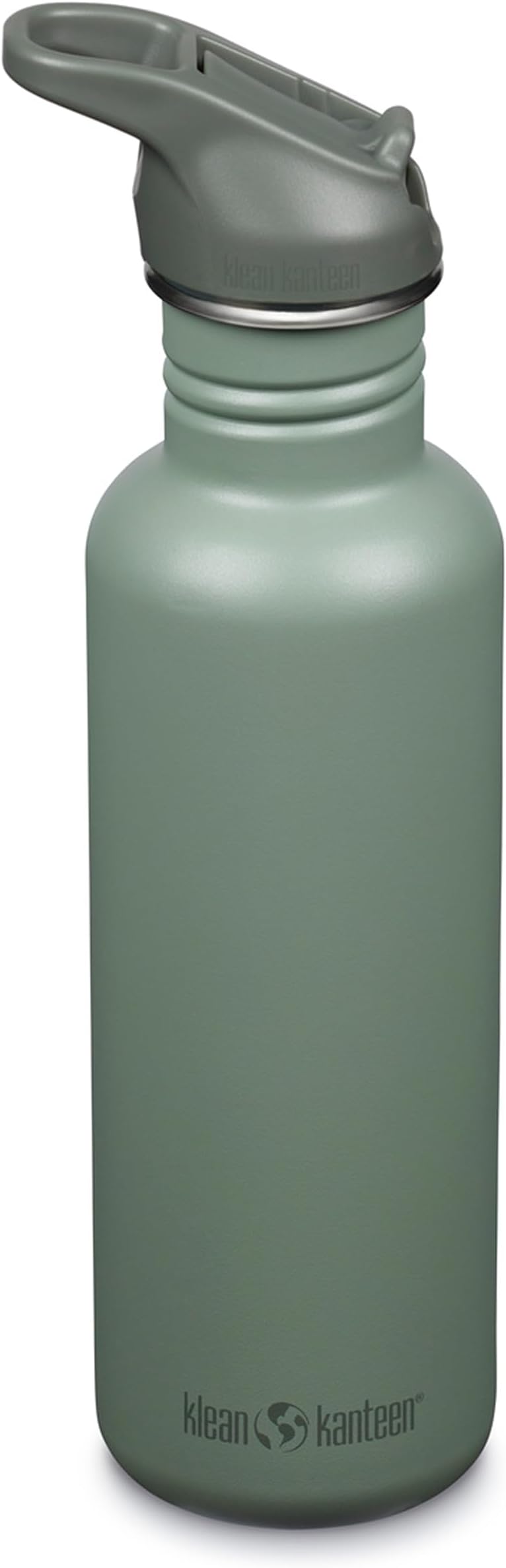 800ml Classic Metal Water Bottle with Straw | 100% Leakproof | 27oz Stainless Steel Sports Water Bottle | Gym or Travel | Durable & BPA-Free | (Sea Spray)