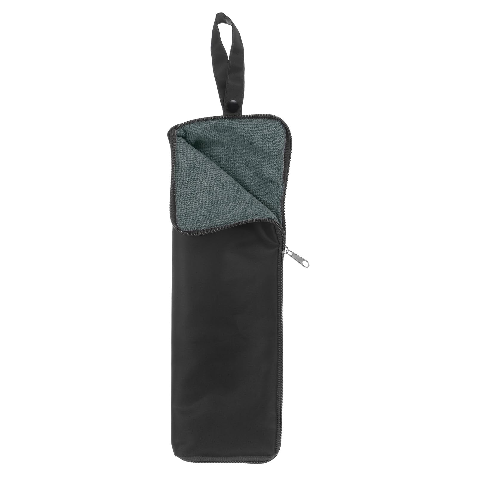 QUARKZMAN Torba na parasole 4,9" x 13,4 cala odwracalna przenośna torba na mokro parasol wodoodporny składany pokrowiec do przechowywania w podróży, w domu lub na zewnątrz, czarna