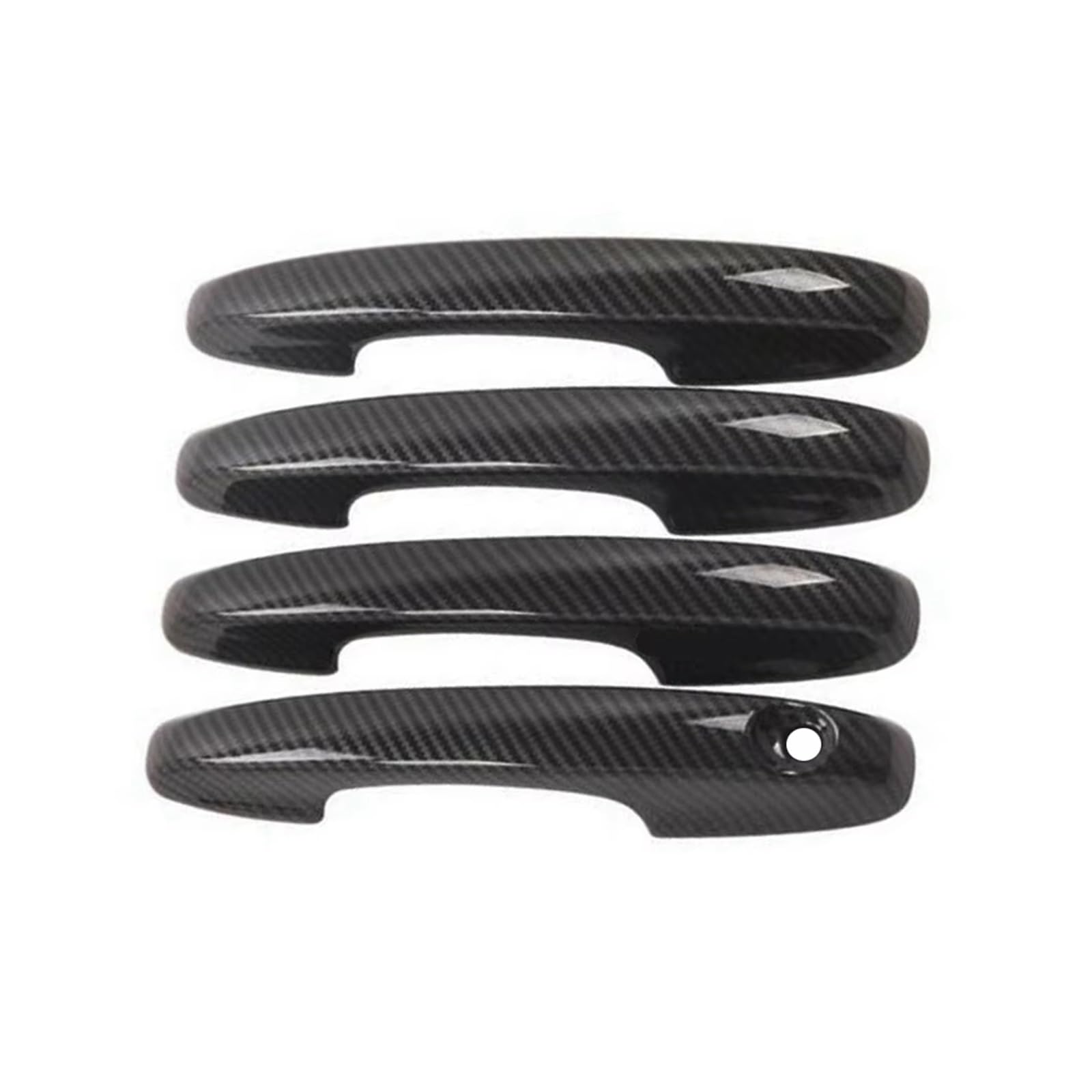 For Kuga For Escape 2020 2021 Car Styling Accessories Carbon Fiber Chrome Exterior Door Handle Cover Trim Outer Side Door Handle(Carbon Fiber)