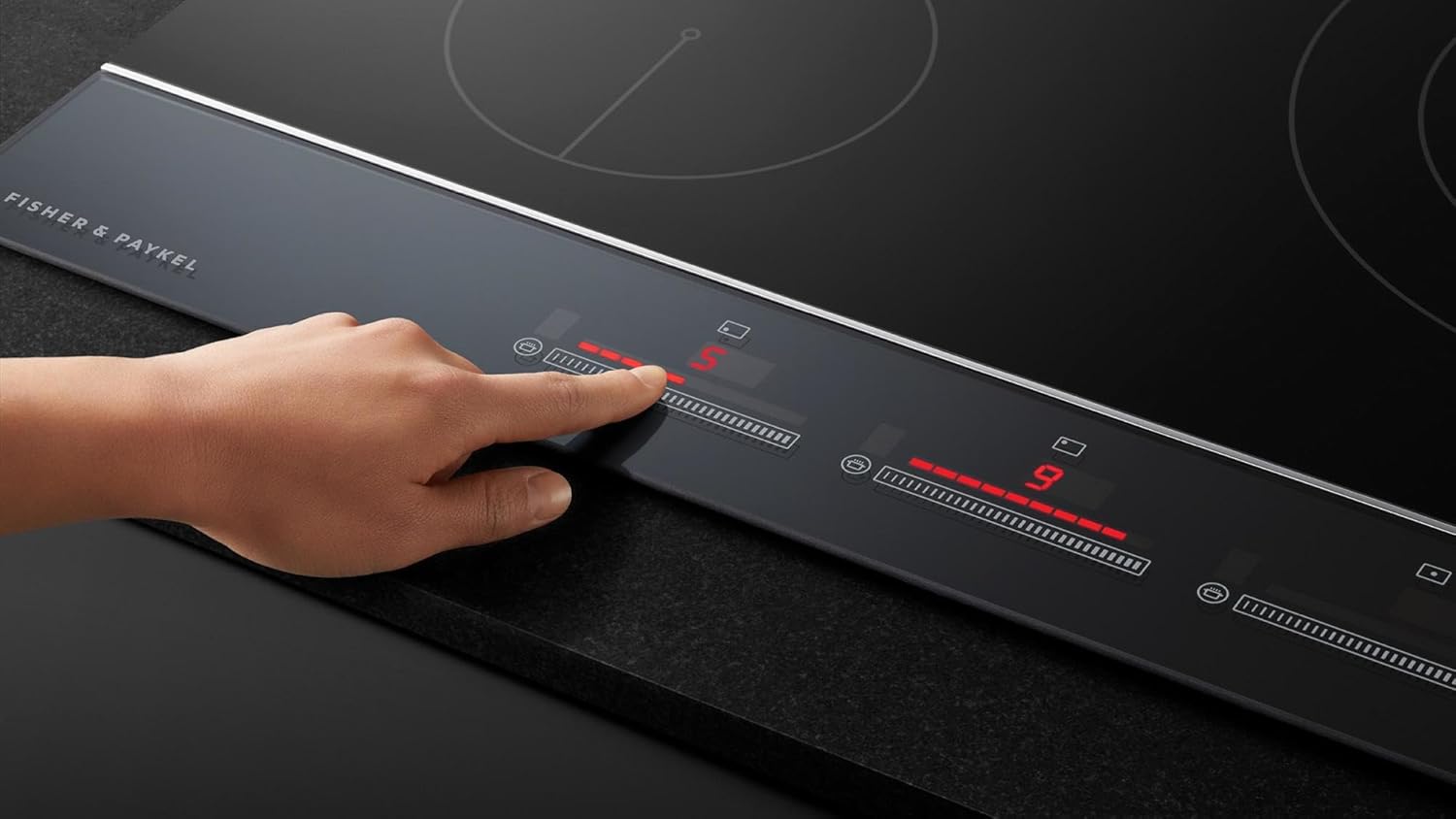 Fisher & Paykel CE365DTB1, 36-Inch Electric Cooktop, 5 Elements, Series 5, Black