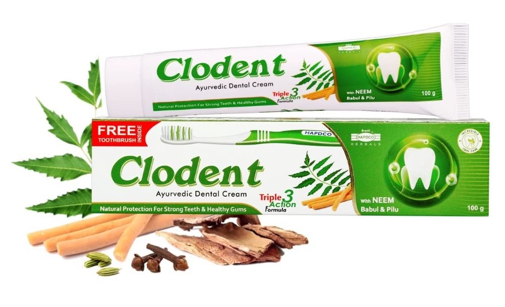 HAPDCO Clodent Dental Cream-Ayurvedic Neem Toothpaste (100 Gms) (Neem, 3) (B0C42Y15BS) Amazon Price History, Amazon Price Tracker