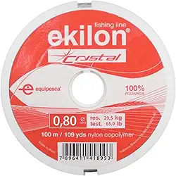 Linha de Pesca Crystal 0,80mm 100m 100% Poliamida Ekilon 04426