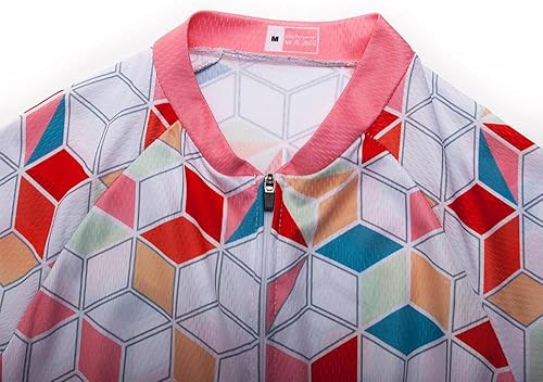 Miniatura 4 de Conjunto de ropa de ciclismo de manga corta para mujer, camisetas de ciclismo de carretera, transpirable, con pantalones cortos acolchados de gel 20D