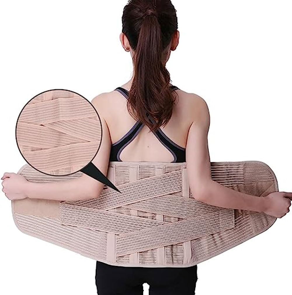 Cintura di Supporto per la Schiena, Traspirante, Supporto Lombare Regolabile con 4 Stecche per Uomini e Donne, Sollievo dal Dolore, Sciatica, scoliosi, ernia del Disco