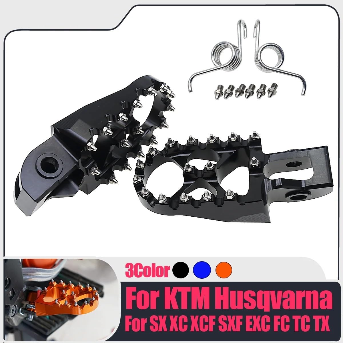 Podnóżki pedałacy terenowych Do SX SXF EXCEXCF XC XCF CNC | Podnóżki motocyklowe Pedały 125 150 250 300 350 450 500 2016-2013