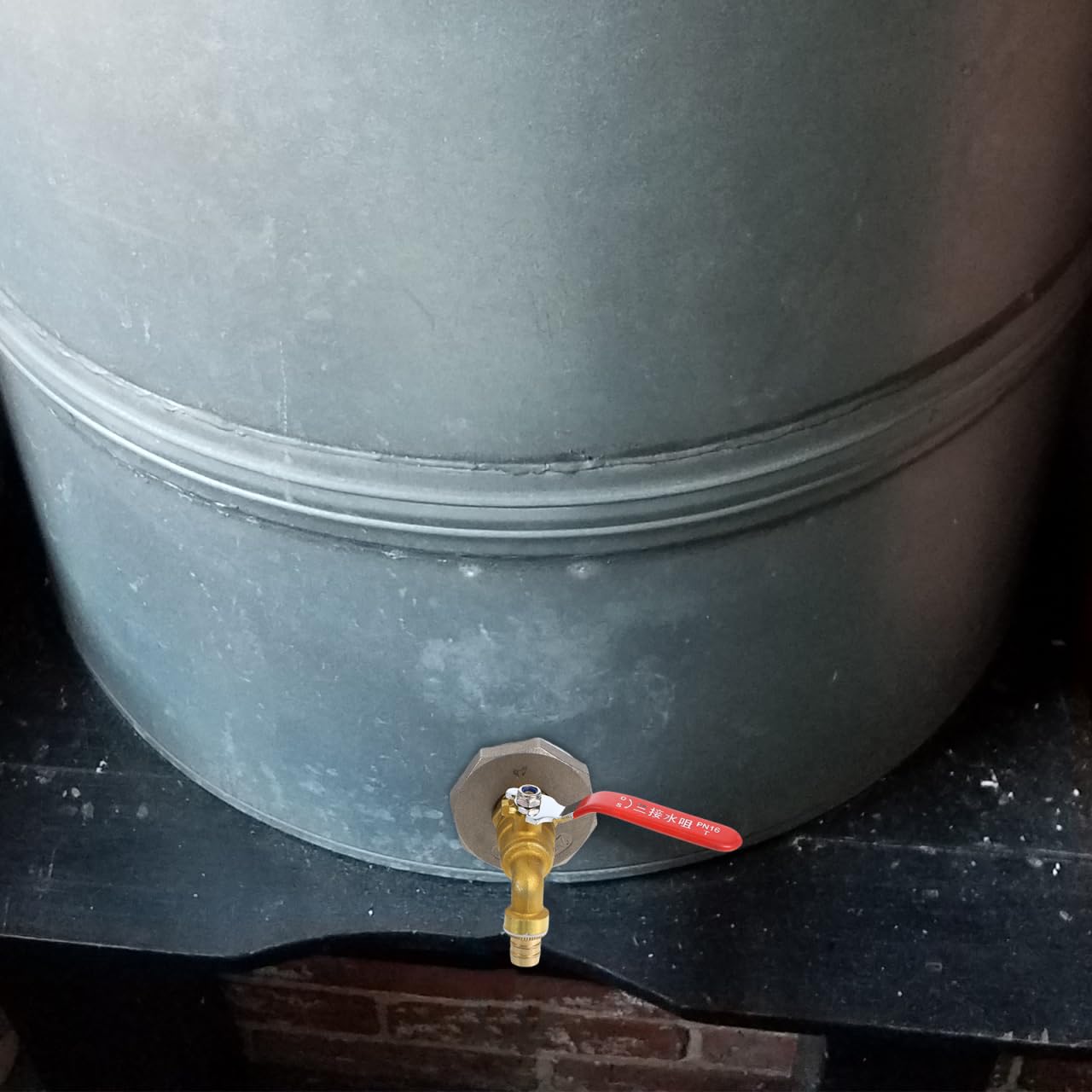 ABOOFAN Robinet Pour FûT De 2 Pouces En Laiton Avec Joint ÉTanche Robinet De Pluie Pour Baril De 55 Gallons Installation Facile Sans Outils Avec Ruban TéFlon