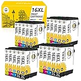 tinta continua para epson wf 2630 Qué hay en la caja: Cartuchos de tinta compatibles 16XL (8 Negro, 4 Cyan, 4 Amarillo, 4 Magenta, No Originales)