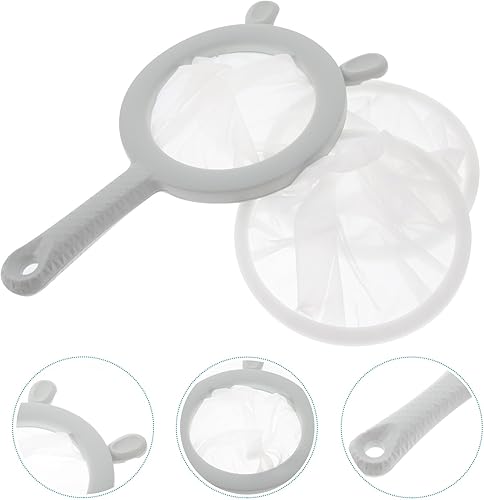 Miniatura 2 de Colador de malla ultra fina de cocina, 3 piezas, colador de malla fina con asa, herramienta de cocina para leche de soja, café, yogur, jugo, hoja de