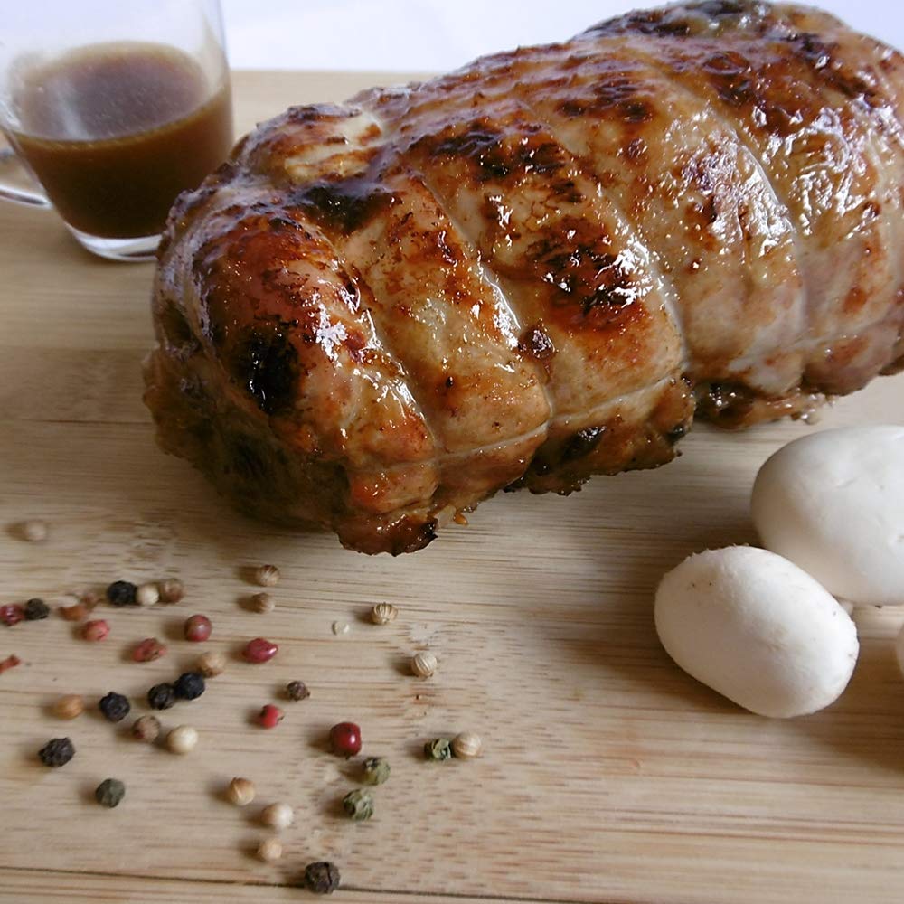Royal Bernard - Assortiment Automnal - Colis de Viande de Volaille - 4 Barquettes de 4 Savoureux Produits - 1 Roulé de Dinde + 1 Poulet Entier + 4 Cuisses Poulet Label Rouge + 4 Paupiettes