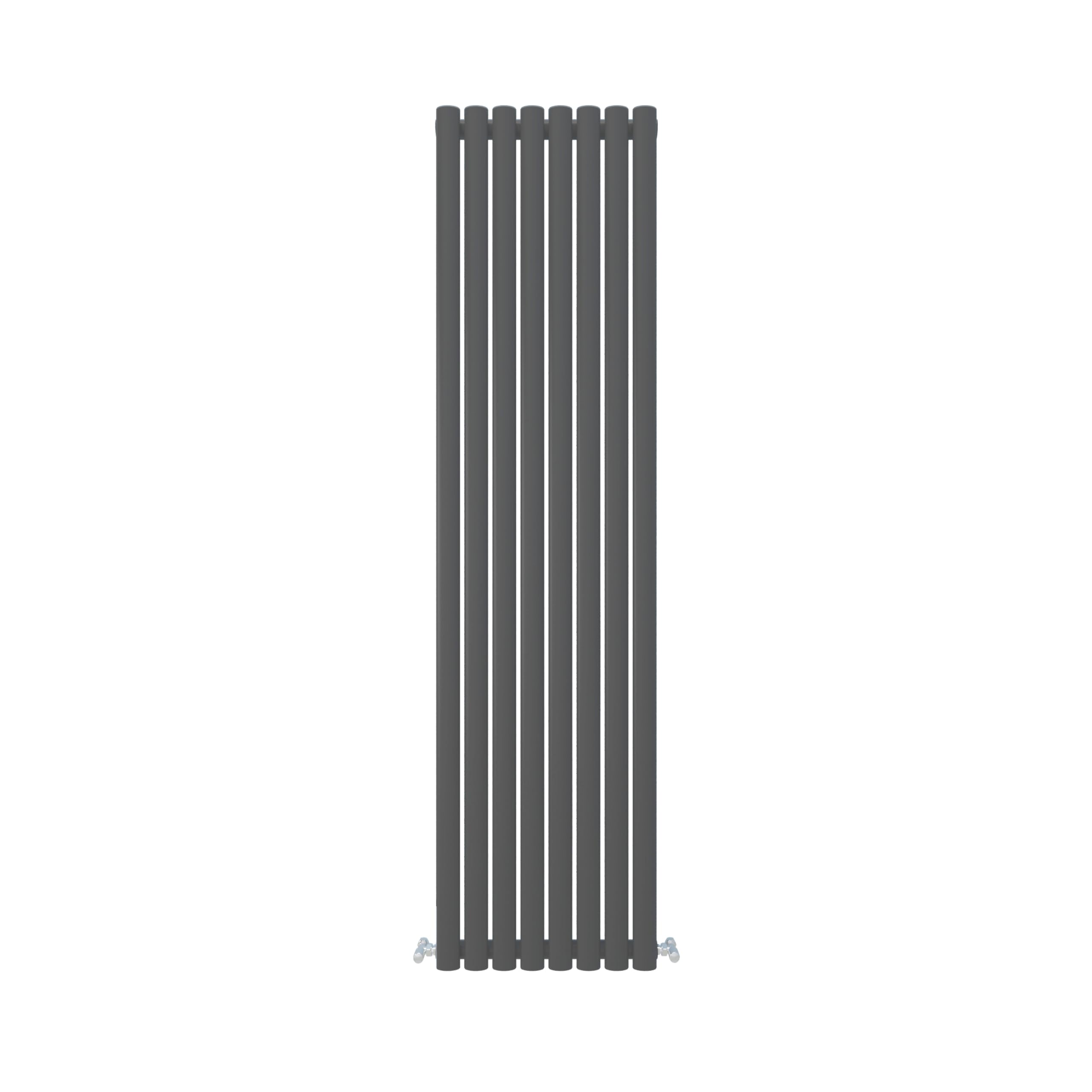 SLINE SANITARY Vertical Designer Oval Column Radiator, Oval Radiator Anthracite, 1800×472mm Double Panel Modern Radiator for Bathroom/Living Room, Central Heating Rads, Amazon Radiator Wall Mounted