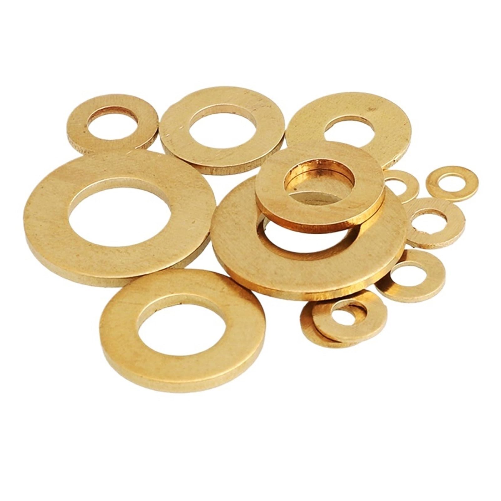 Sello de sello de bronce plano Arandela plana de metal de latón M2 a M24 de 0,4 a 4 mm, 2 a 100 piezas(M10x20x1.5mm (10pcs))