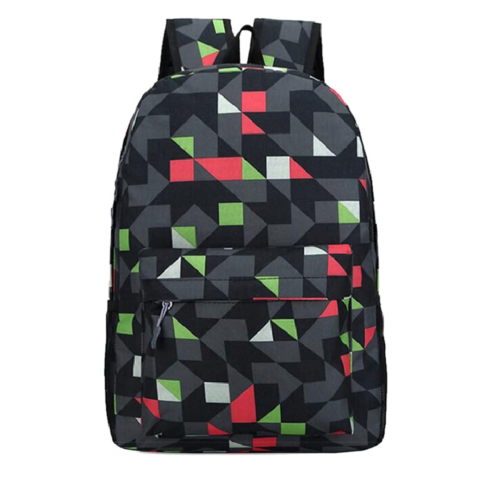 Printed School Bag - School Elementary Bookbags,Rhombus Lattice Back Pack for School Girls and Boys, Fashion Middle School Schoolbag