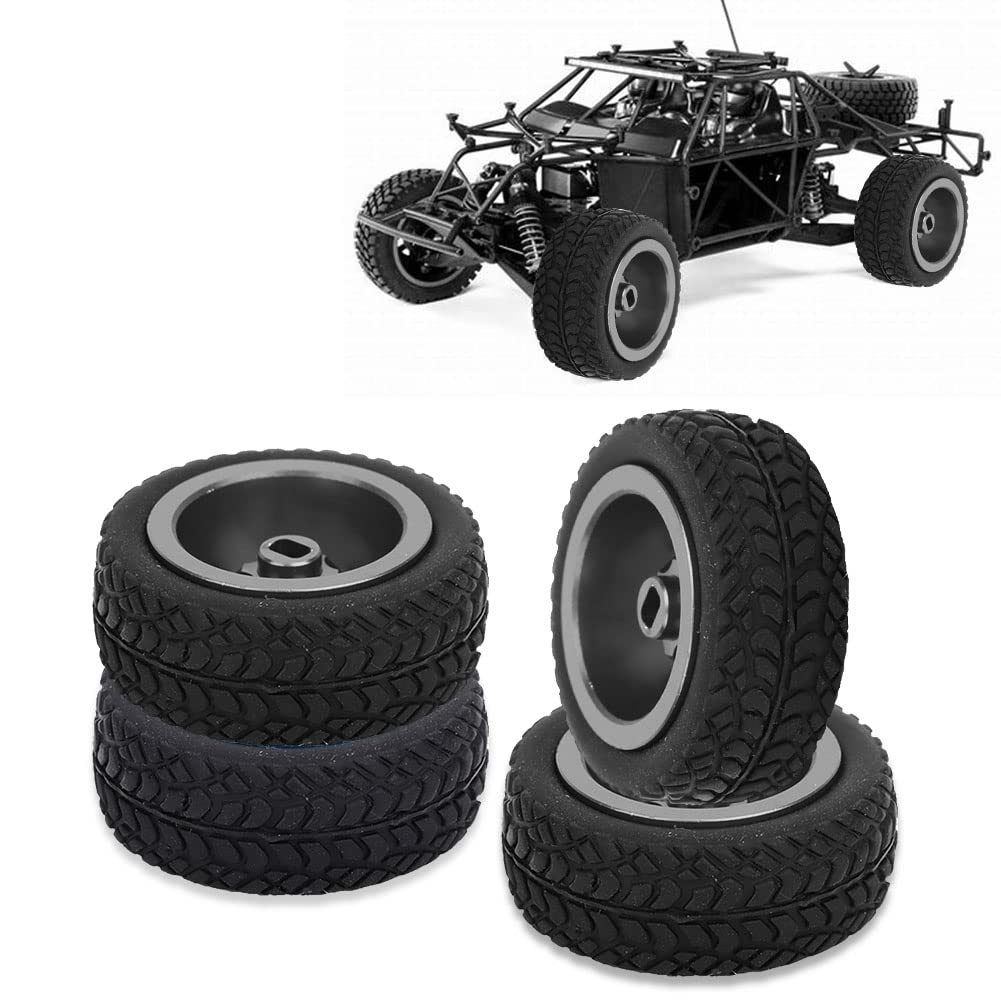 4x 12mm Hex RC Ruote Pneumatici di ricambio per Wltoys 144001 124018 Modello