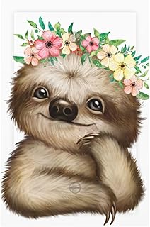 VunKo Blank Device Cover Wall Plate, Baby Cartoon Sloth Decorative Wall Plate Cover Decora Wallplate, Standard Size 1-Gang 5