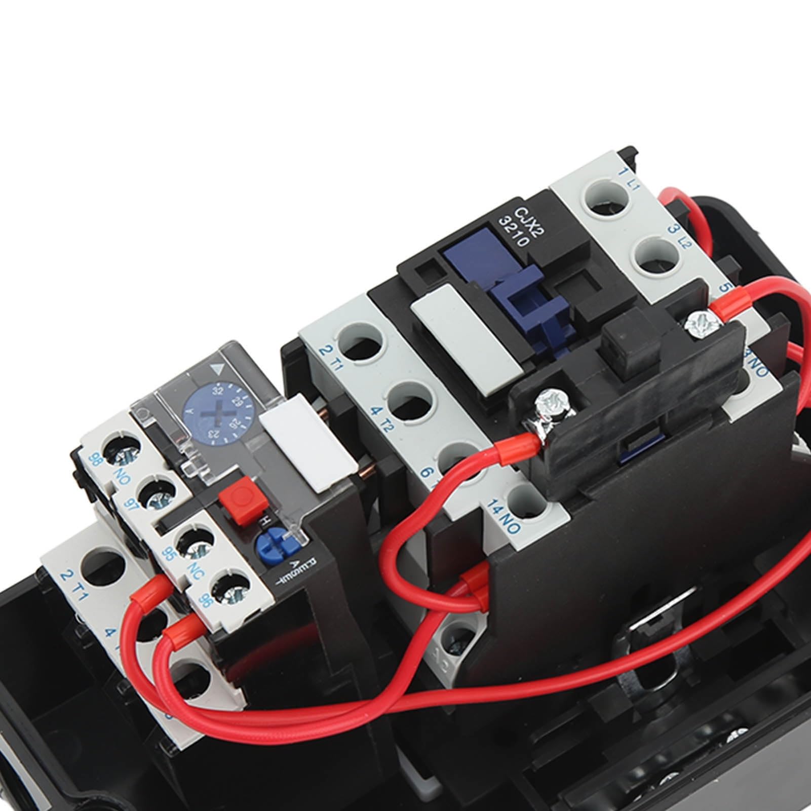 Interruptor de Arranque de Motor Magnético 7,5 KW Monofásico 220 V 23-32 A Corriente Ajustable, Control Magnético Impermeable IP55 para Riego de Agua con Bomba de Pozo, Protección de Carga
