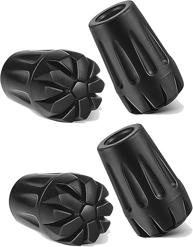 Miniatura 5 de Amzlike Extra grueso y resistente al desgaste, juego de accesorios de punta de bastón de senderismo, puntas de goma de repuesto