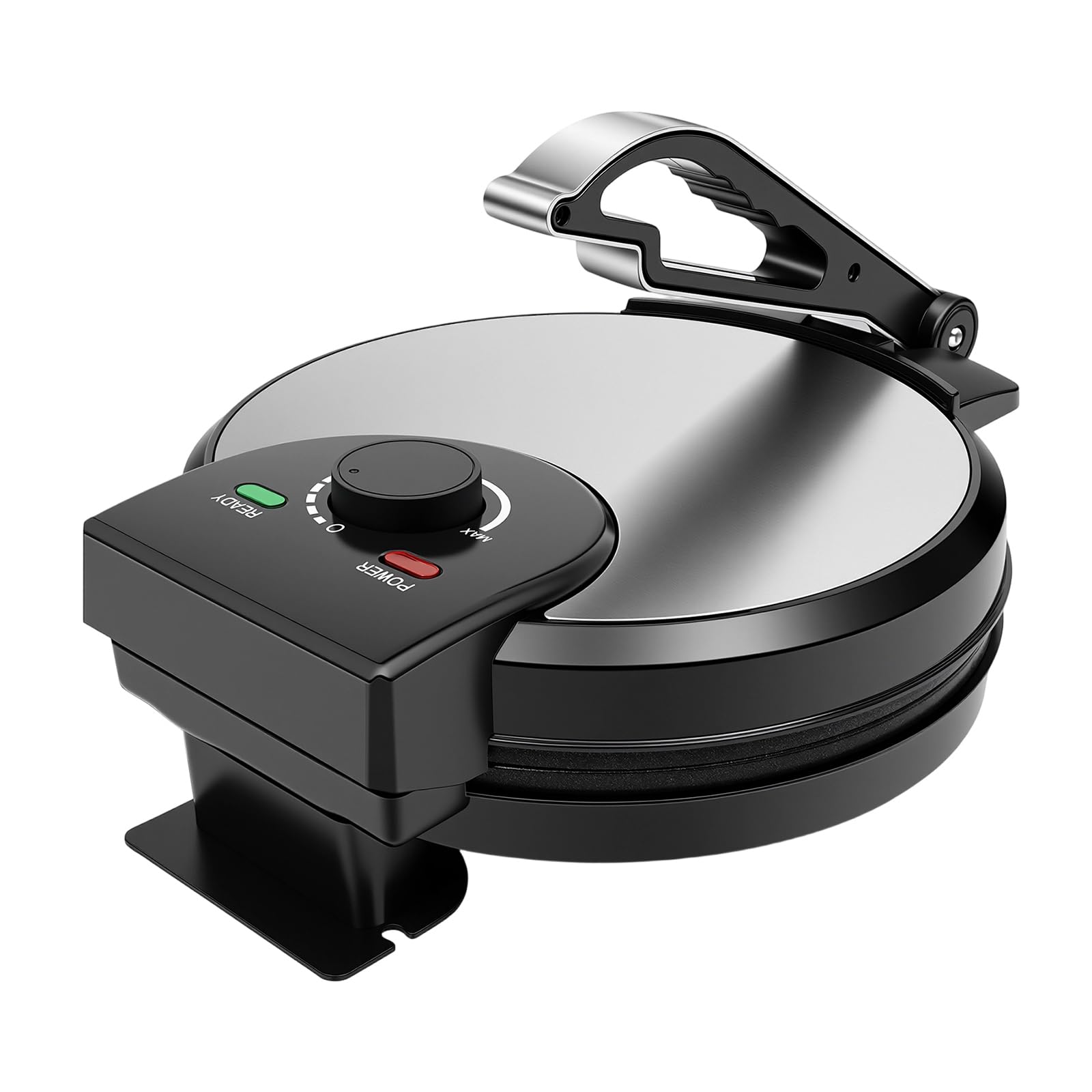 1200W Roti Maker Chapati Maker, 220V Tortilla Presse 26 X 34 X 19.5cm Roti-Maker mit Doppelseitige Heizung und Anti-Verbrühungsgriff und Netzkabel Länge 75cm für Häuser, Restaurants