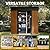 Zynfylus 6x4 FT Outdoor Storage Shed Garden Shed Tool Shed with Lockable Door and Sloping Roof, Durable Metal Storage Shed for Backyard, Outside, Patio, Coffee