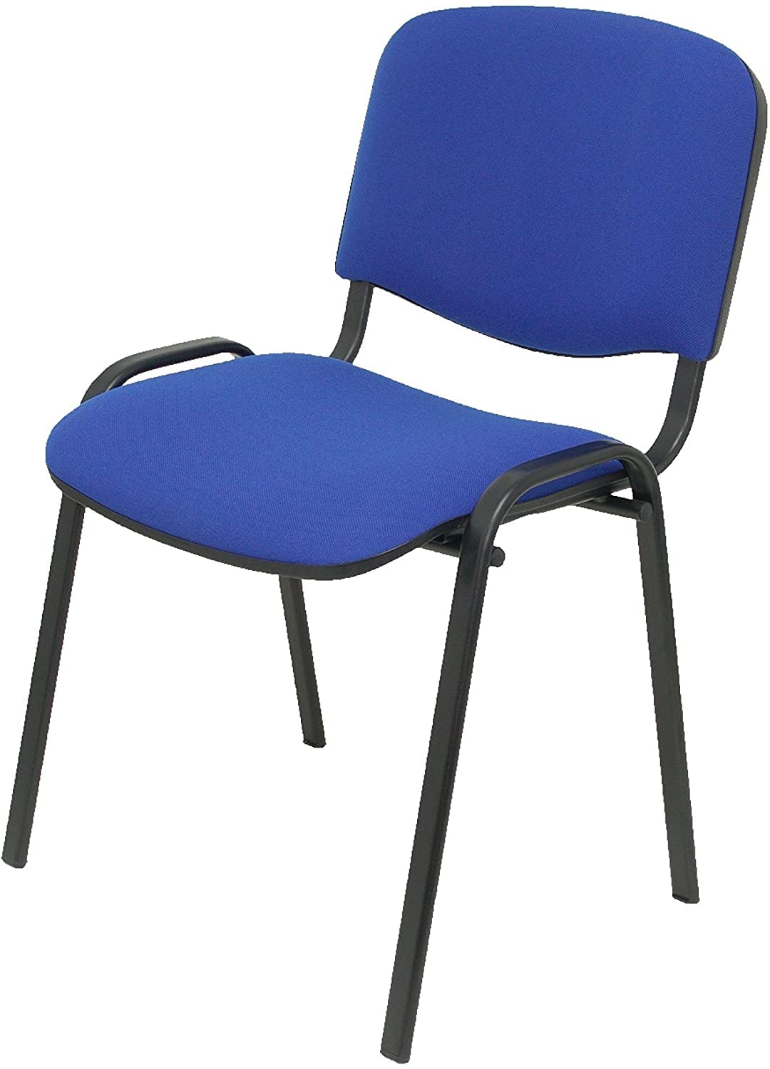 SEDIA CONFERENZA/VISITATORE RIVESTITA IN TESSUTO 4 GAMBE UFFICIO SCRIVANIA (ARANCIO)