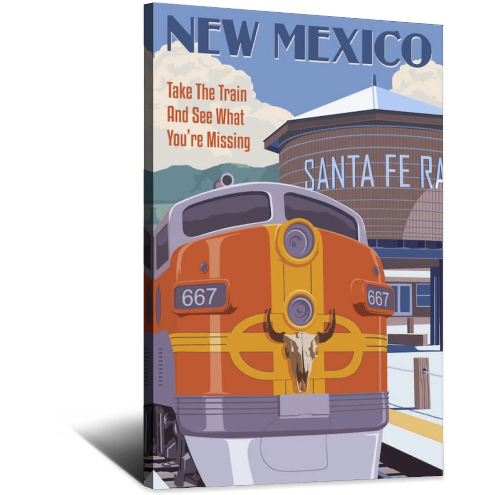 SUNSET LIMITED TRAIN SOUTHERN Roec - POSTER HQ 70x100cm d'une AFFICHE