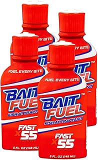 X55 Formula Gel for Fishing: The Supercharged Fish Scent Technology with Powerful Attractants and Taste Enhancers That Fish Bite | 8 oz., 4-Pack, (PN: X89668-4)