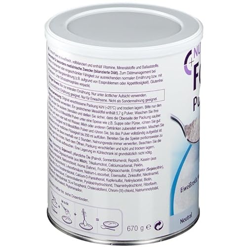 Nutricia Fortimel Pulver Neutral I Bei erhöhtem Energie und Eiweißbedarf I Trinknahrung in Pulverform zum Anrühren als Getränk oder zum Anreichern von Speisen I10g Protein, 200 kcal pro Portion I670gr
