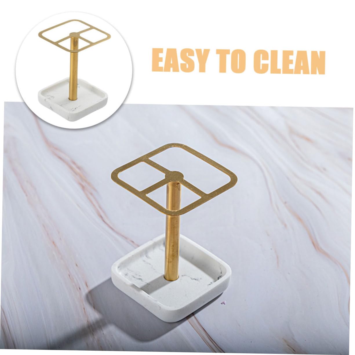 Garneck 2 Porta Spazzolini Da Denti Per Il Bagno Porta Spazzolini Moderno in Metallo Spazzolato Elegante Decorazione Per Il Bagno