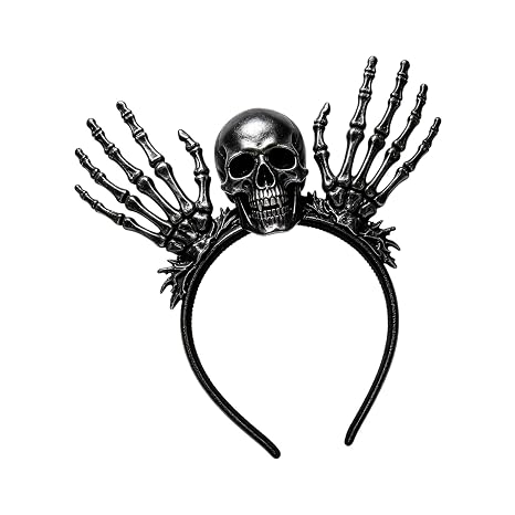 Skull Hand Headband, Gothic Halloween Costume Headpiece