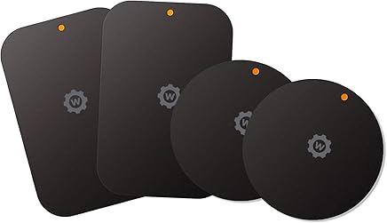 T?tulo Cambio a: Mount Metal Placa con Adhesivo para magn?tico Cradle Mount -84?4?Unidades Rectangular y 4?Redondo (Compatible con wizgear Mounts) (8?Unidades, Color Negro) T?tulo Cambio a: Mount Metal Placa con Adhesivo para magn?tico Cradle Mount -84?4?Unidades Rectangular y 4?Redondo (Compatible con wizgear Mounts) (8?Unidades, Color Negro)