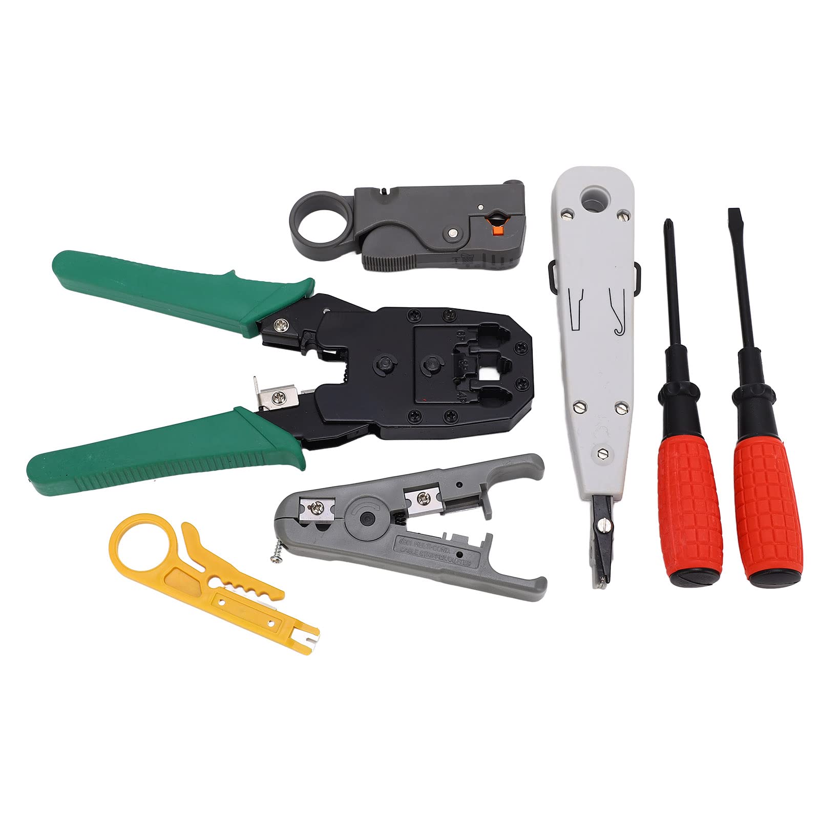 Kit d'outils réseau professionnel, connecteur RJ45 RJ11 RJ12, sertissage, dénudage, sac de rangement Portable pour maison, bureau, laboratoire, magasin de réparation