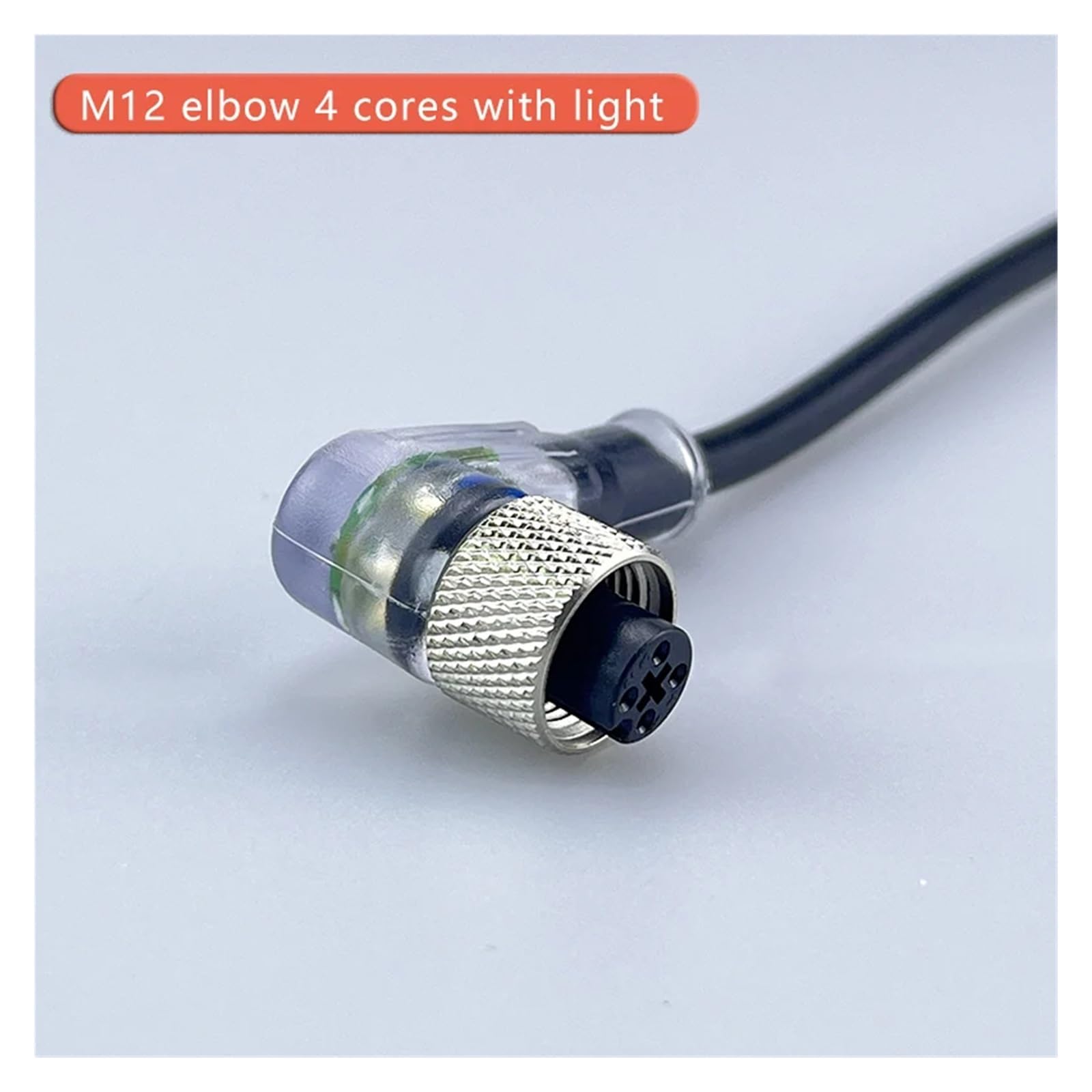 1 x kabel połączeniowy M8/M12, długość kabla 3 m/5 m, kabel połączeniowy przełącznik zbliżeniowy (PA-M12-L-5M PNP)