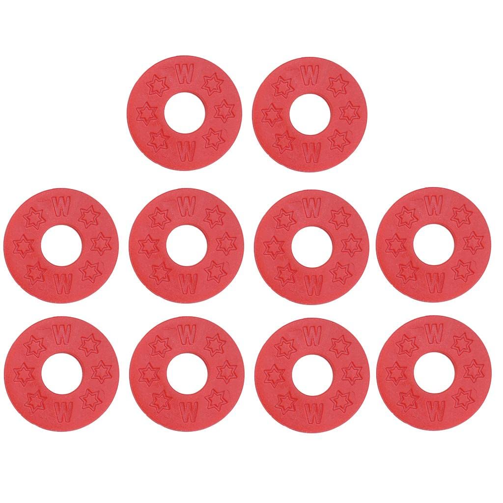 MILAAN 10 Pieces Guitar Strap Block Rubber Safety Strap Lock Washer