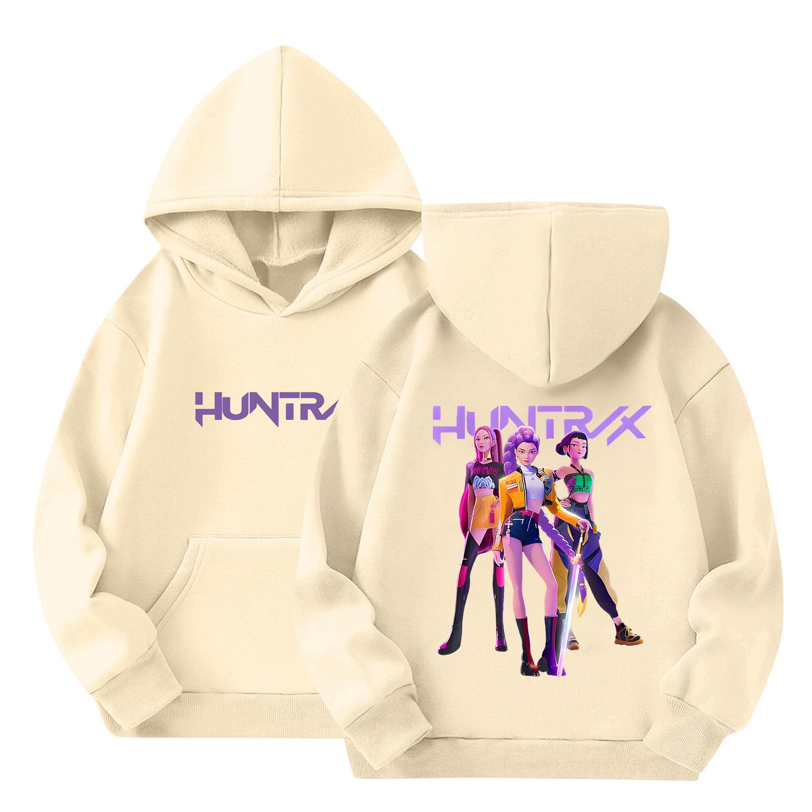 Sweat à Capuche Pour Fille Motif Chasseur De Démons K-pop Rumi Mira Zoe