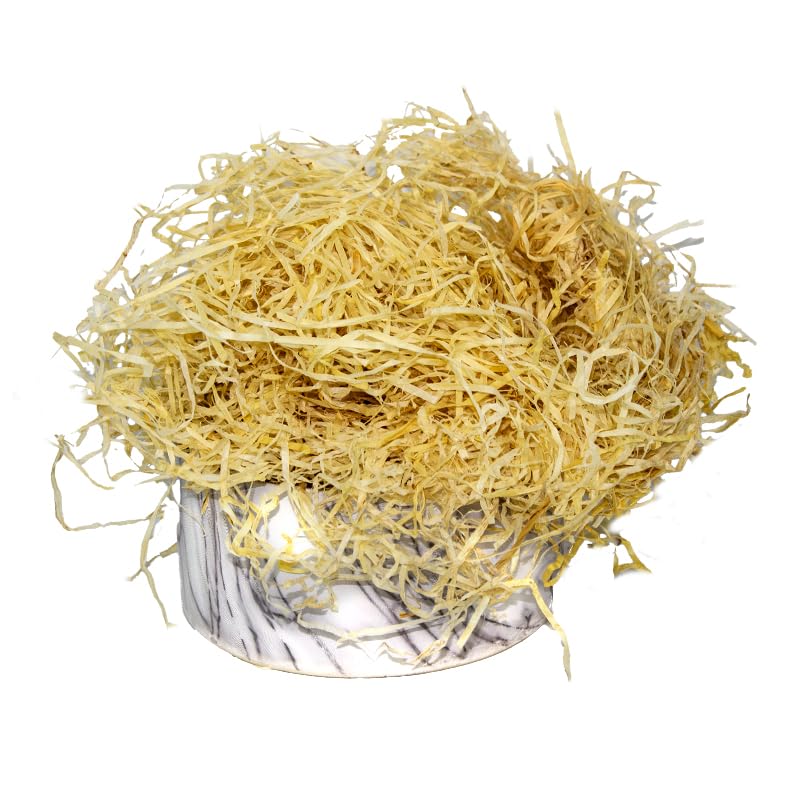 Wood Excelsior for Crafts (4OZ) Basket Filler Paper Shred Shred Paper Filler Wood Wool Shredded Fillers for Crafting Decor Centerpiece Christmas Halloween Birthday Easter Seasonal Events