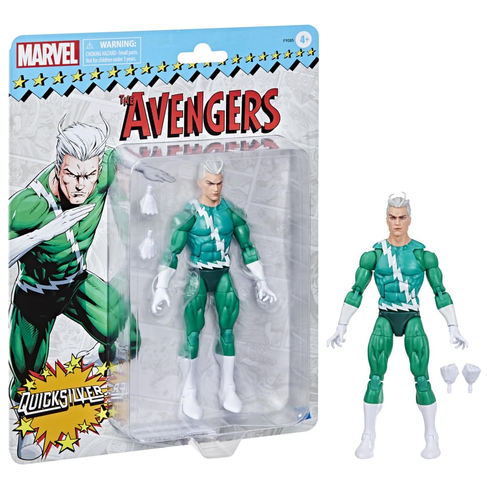 Marvel Legends Series Quicksilver, Avengers Retro Marvel Comics