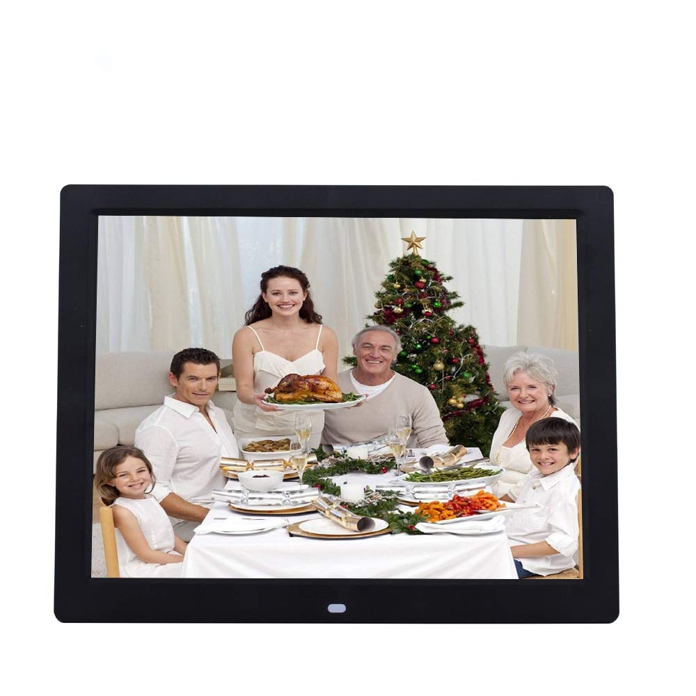 WXX 14 inch High-definition Digital Photo Frame Electronic Photo Frame Showcase Display Video Advertising Machine(Black) (Color : Black)