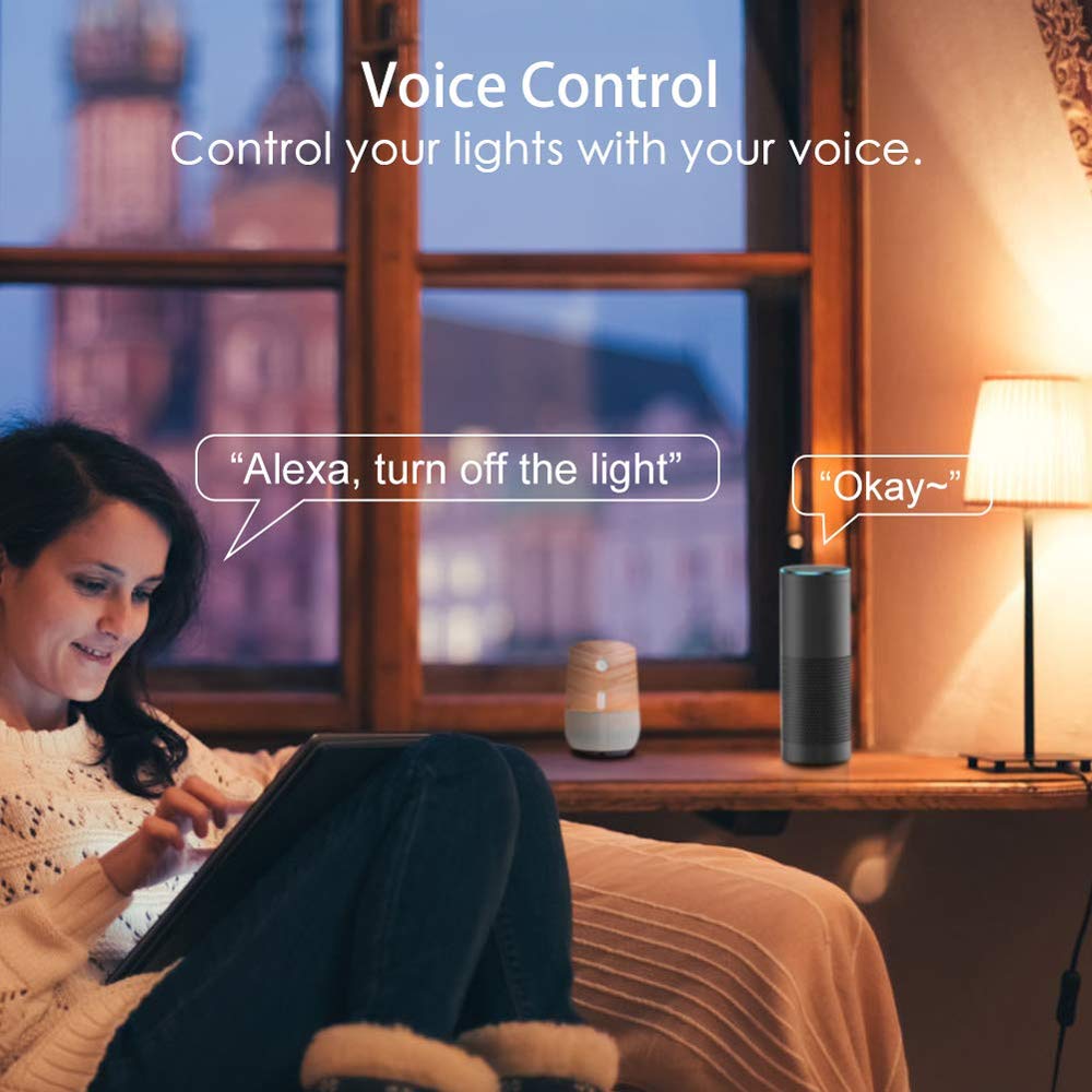 Fcmila Wifi Smart Lamp Bulb, 10w Smart Dimmable Colorful Light Bulb Intellegent App Control Remoto Trabaja Con Alexa/Google Assistant/Siri/Ifttt (e27 / B22 / E26 / E14 / Gu10)