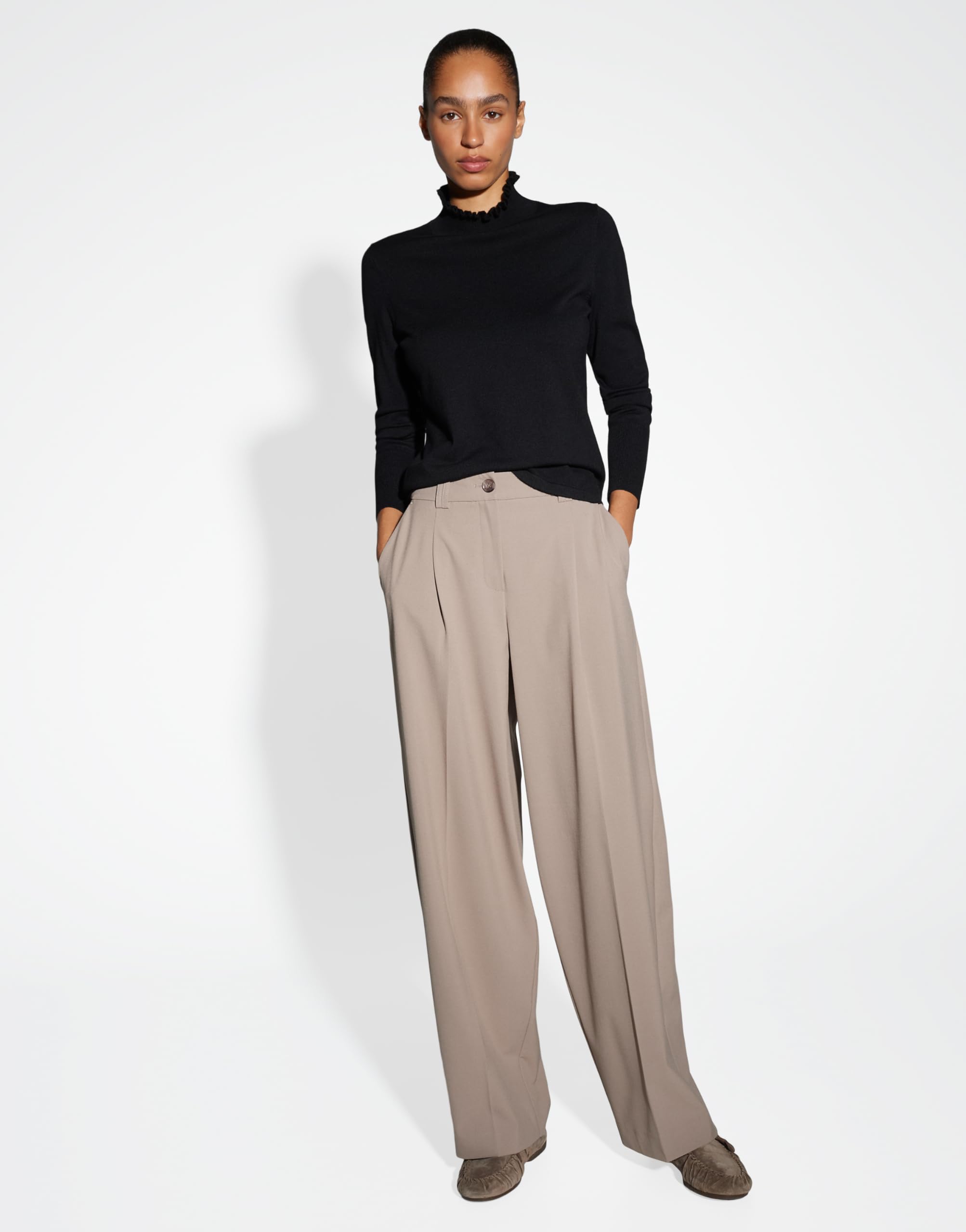 OPUS Damen Pullover | Feinstrickpullover POLLUNA Slim aus weichem Viskose Mix