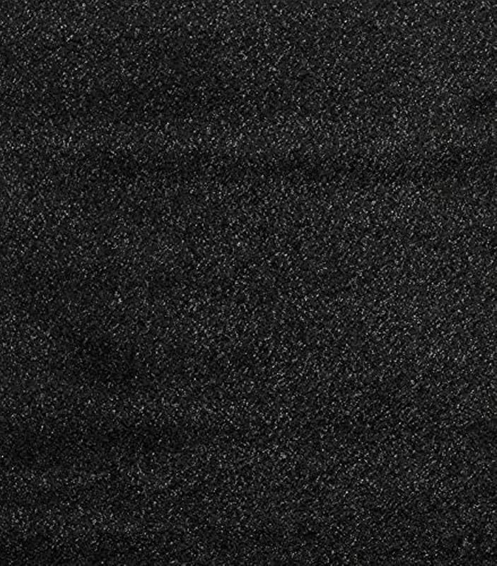 Image of FIASCO Polyester Shaggy Bedside Runner, Soft Indoor Modern Shaggy, Soft Rugs for- Living Room, Dinning Room, Office, Bedroom & Hallway Carpet Rugs Size 4X6 Black