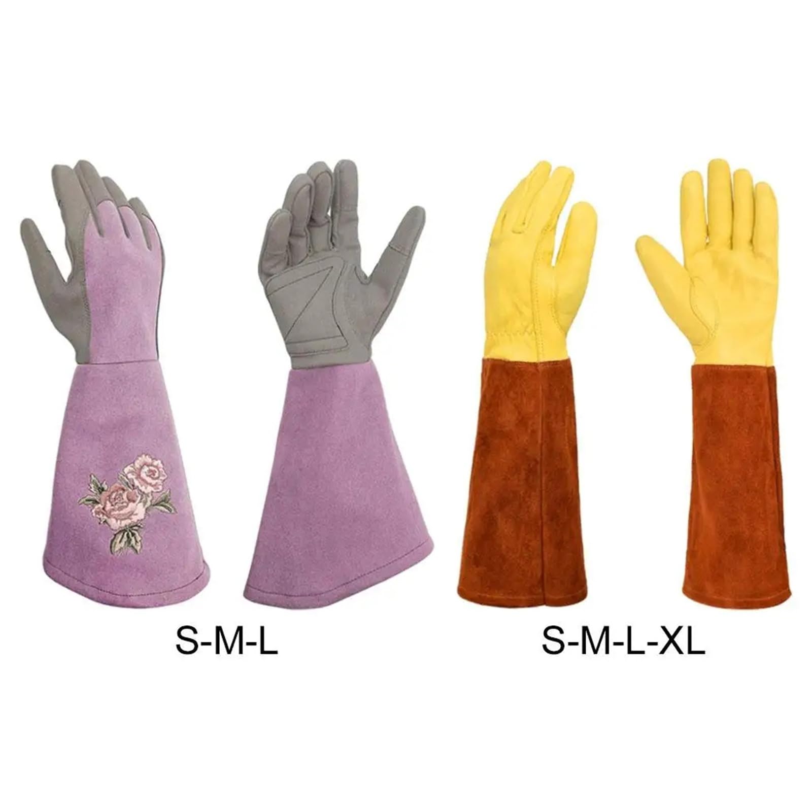 Guanti Giardino Guanti da giardinaggio in pelle Thorn for giardinieri uomini e donne(Violet M)