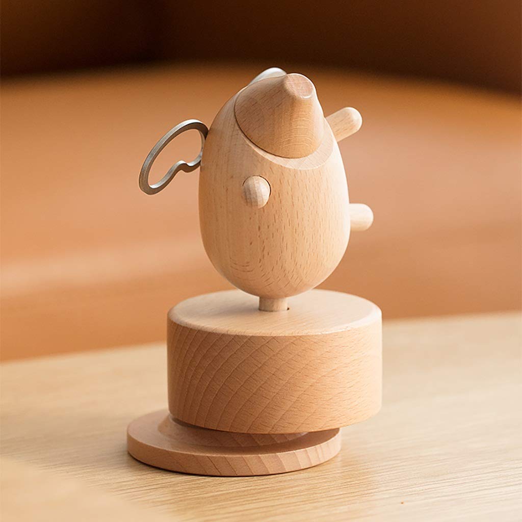 木製フライングピッグオルゴール 手作りクリエイティブオーナメント デコレーション 木製フライングピッグオルゴール 手作りクリエイティブ