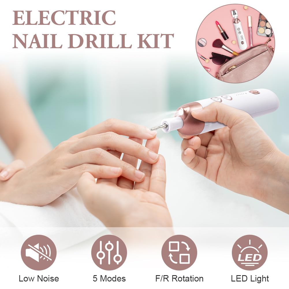 AOGOE Manicure and Pedicure Set for Feet Women Cordless Manicure and Pedicure Set - Image 3
