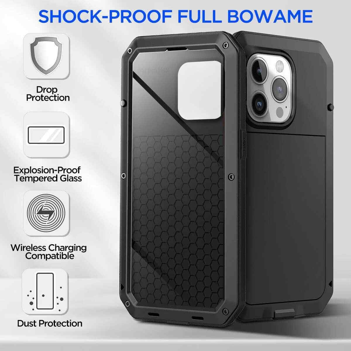 Generic Pour iPhone 14 Pro (couleur : vert) coque complète en silicone rigide antichoc de qualité supérieure