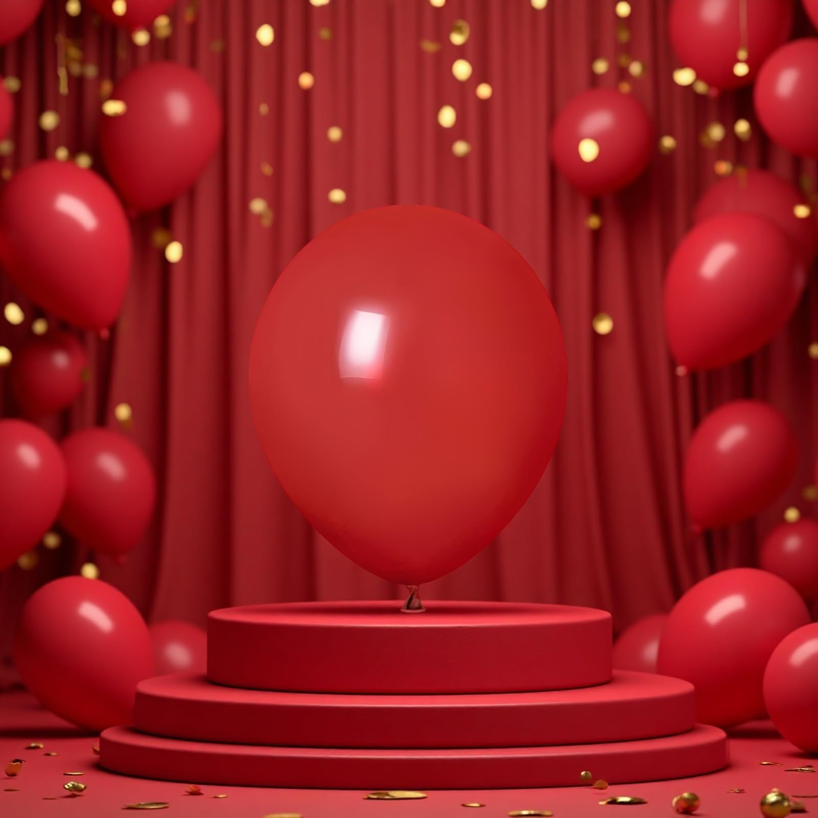 250 rote Latexballons, 10 12 18 Zoll, 25,4 30,5 45,7 cm, für Geburtstage, Hochzeiten und Events, matte Oberfläche, Ballon-Set in mehreren Größen für Partydeko und Raumgestaltung