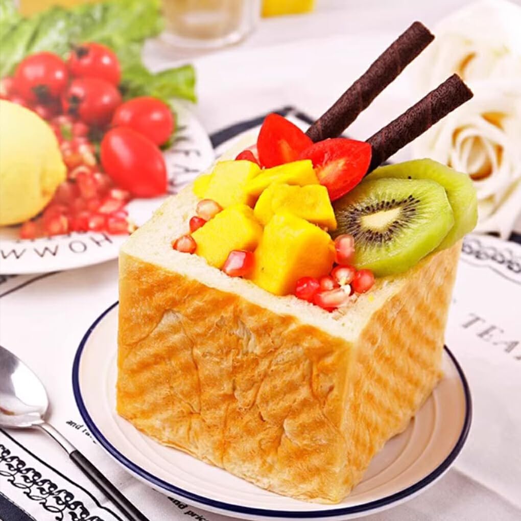 Molde para pan tostado con tapa, fácil de limpiar, 6 uds., versátil, resistente al calor, aleación de aluminio, molde para hornear pan con tapa