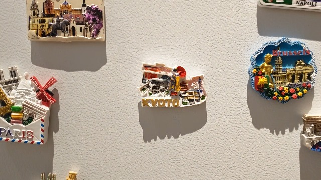 Imán de Resina 3D Kyoto Japón con Diseño de Geisha y Templo miniatura 7