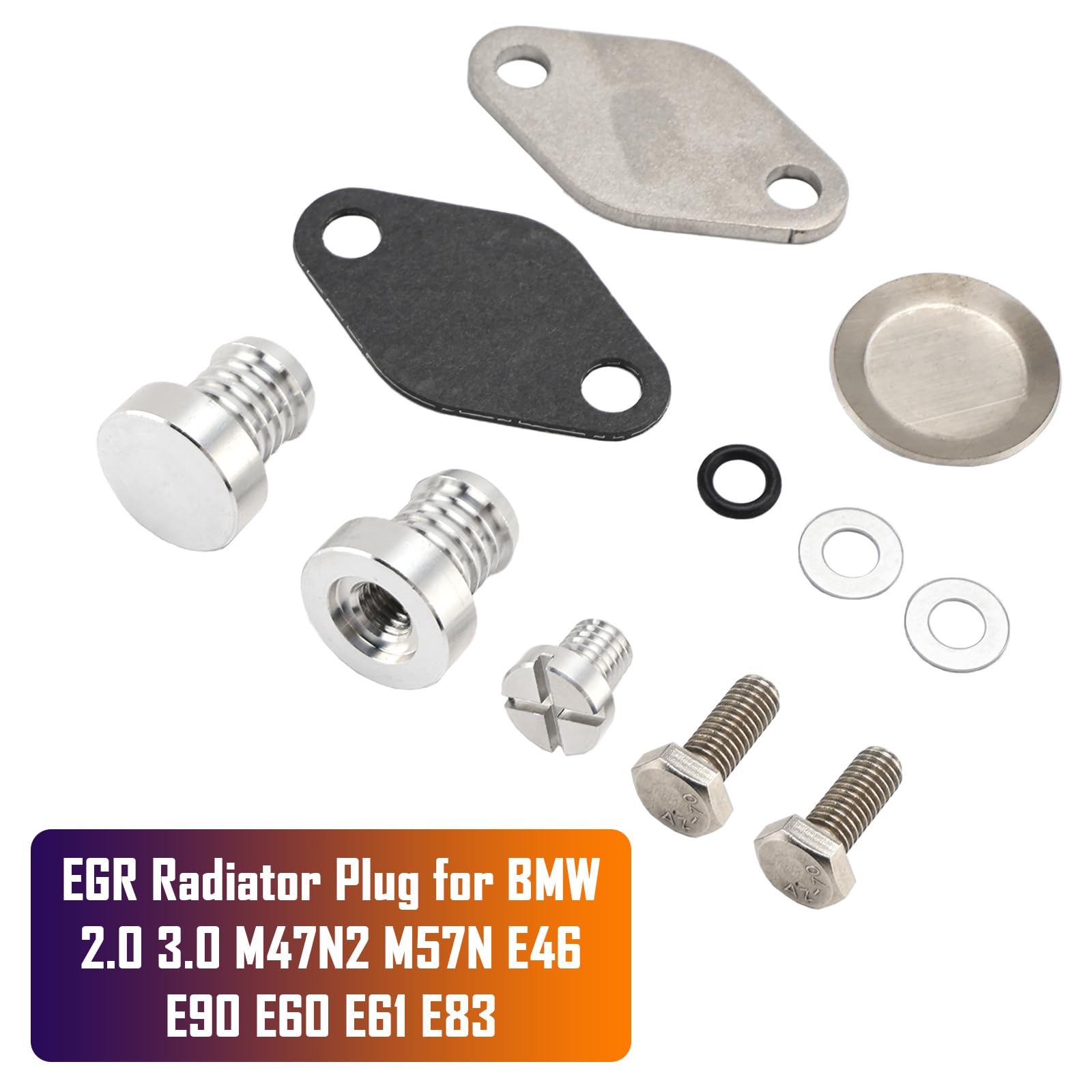 Topteng EGR Radiator Plug Adatto per BMW 2.0 3.0 M47N2 M57N E46 E90 E60 E61 E83