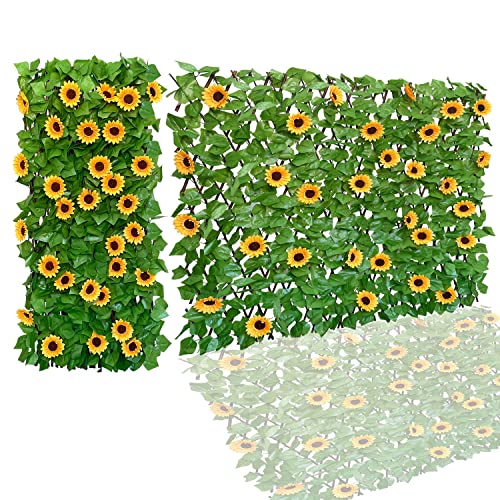 JOYSFIT Expandable Fence Privacy Screen for Balcony Patio Outdoor,Decorative Faux Ivy Fencing...