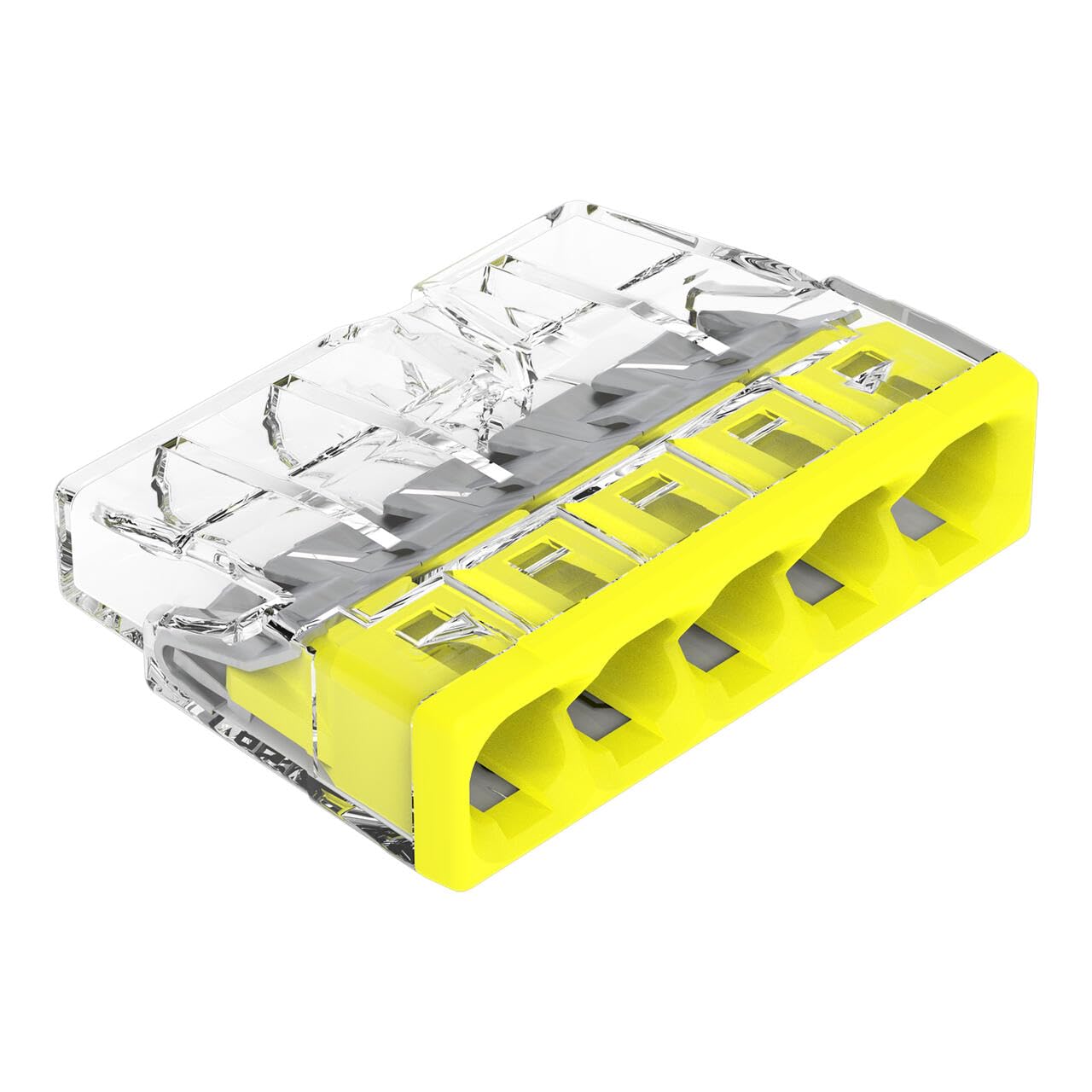 WAGO connection terminals 2273-205 | 5 wires, up to 2.5 mm², 100 pieces, COMPACT connection terminal for solid conductors, confirmed application safety, smallest possible design